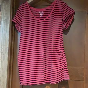 Maternity striped top